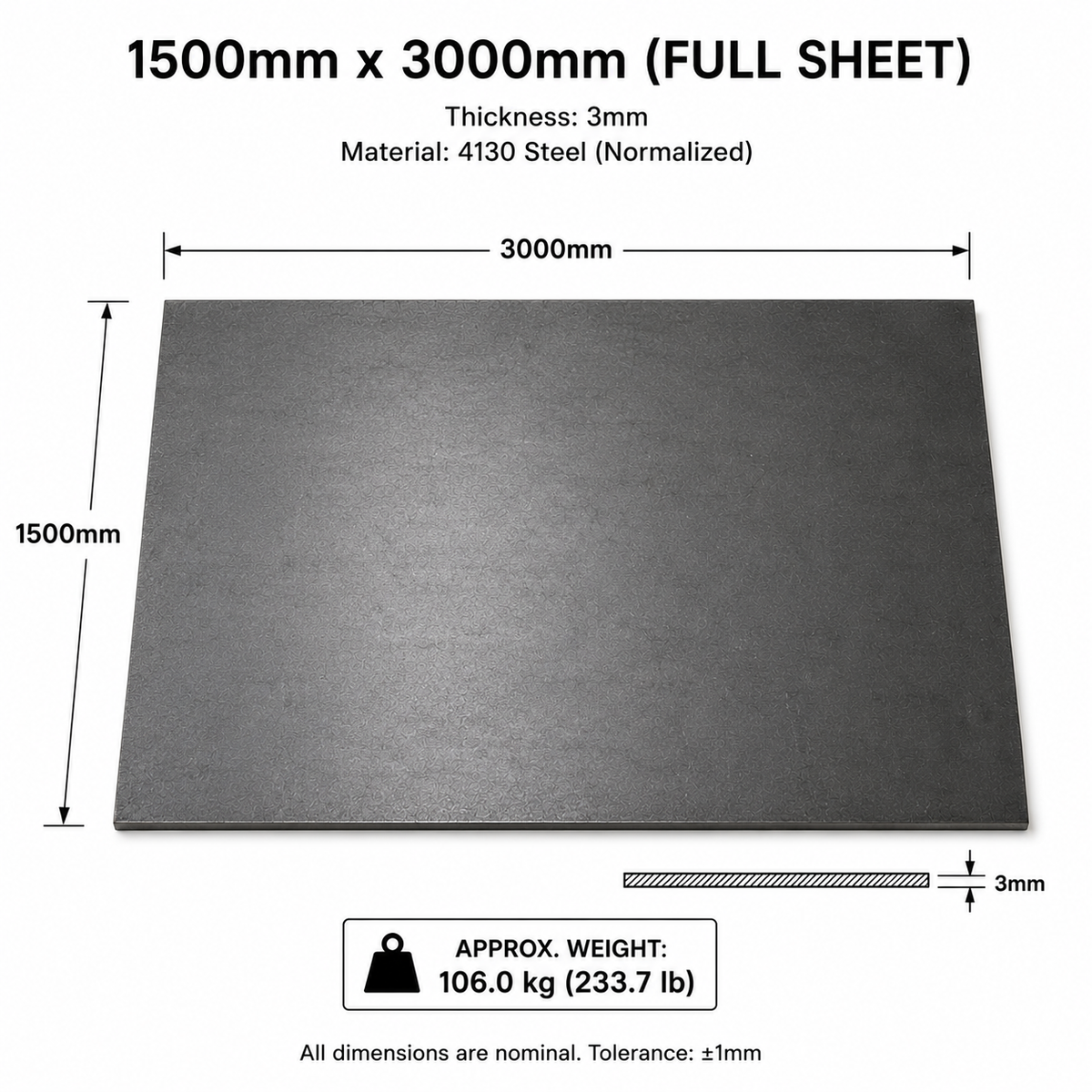 4130 Chromoly Steel Plate
